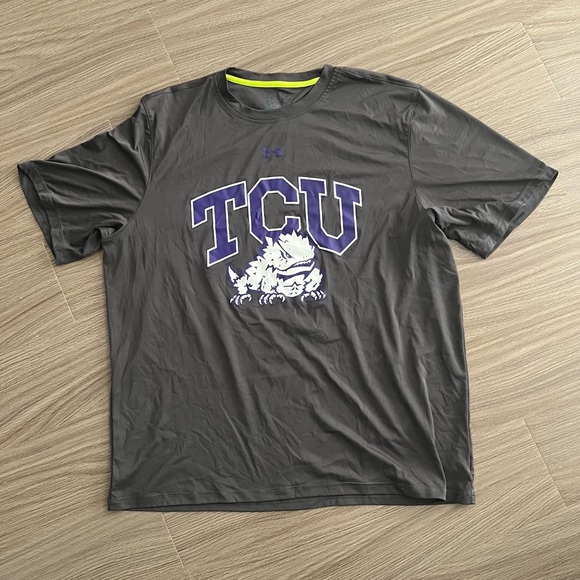 Under Armour Shirts Tcu Horned Frogs Under Armour Shirt Mens Xl Gray Heatgear Loose Fit Dri